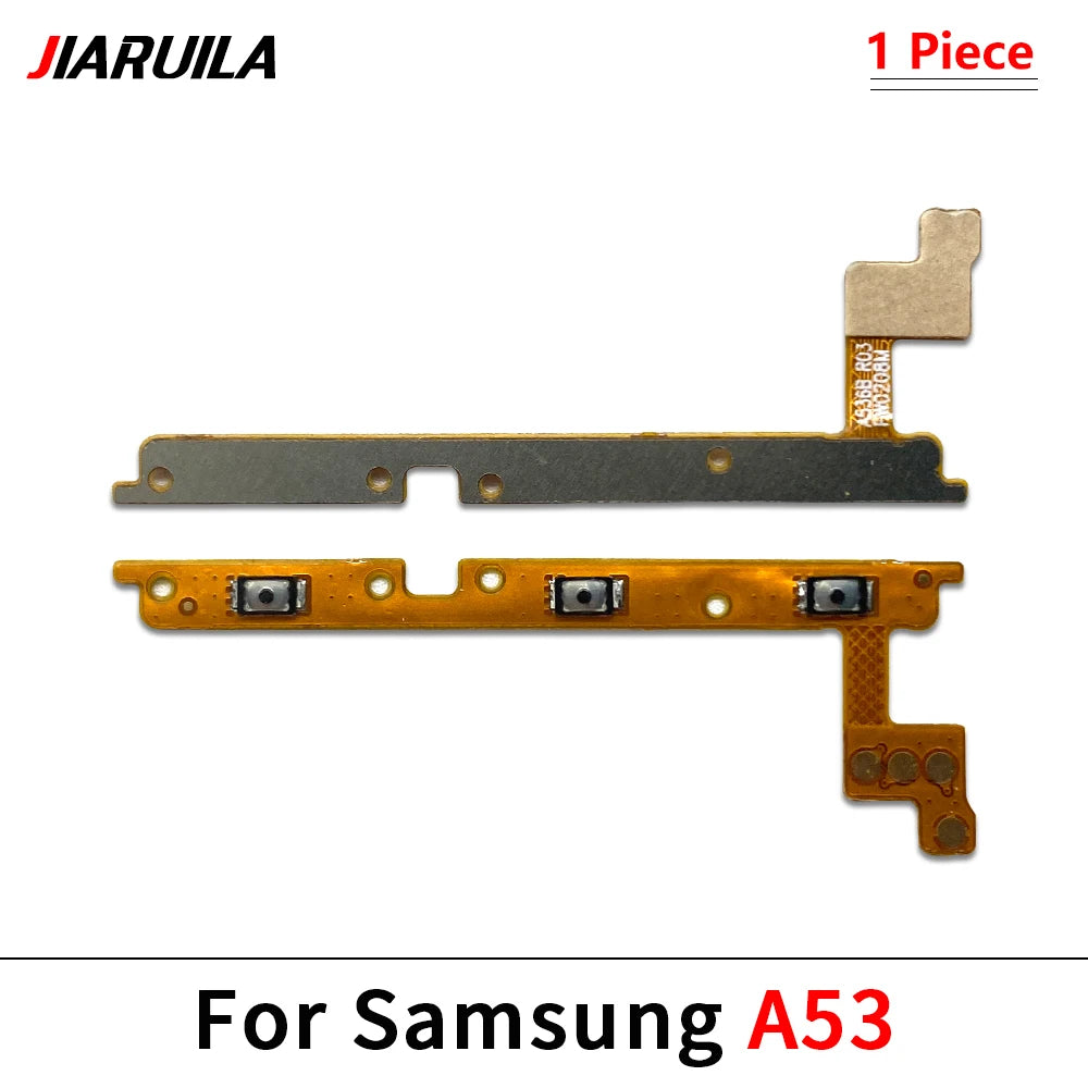 50Pcs, Power on off Volume Key Button Flex Cable For Samsung A13 A23 A33 A73 A53 A14 A24 A34 A54 A15 A35 A55 A04 A05 A05 4G 5G Samsung phone repair parts