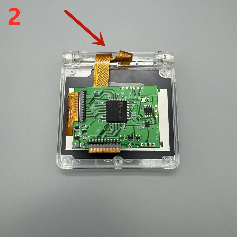 2.9' Original Size IPS High Brightness LCD Screen Is Suitable for Gameboy Advance SP GBASP Support Pixel Mode Display Game console repair parts