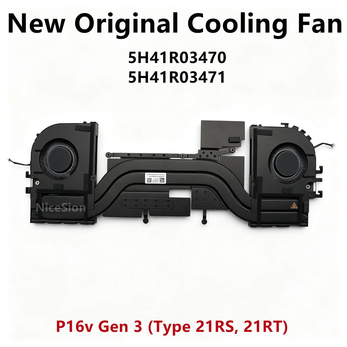 New Original For Laptop Lenovo ThinkPad P16v Gen3 CPU Cooling Fan Heatsink Radiato Cooler FRU PN ：5H41R03470 5H41R03471 Lenovo laptop repair parts