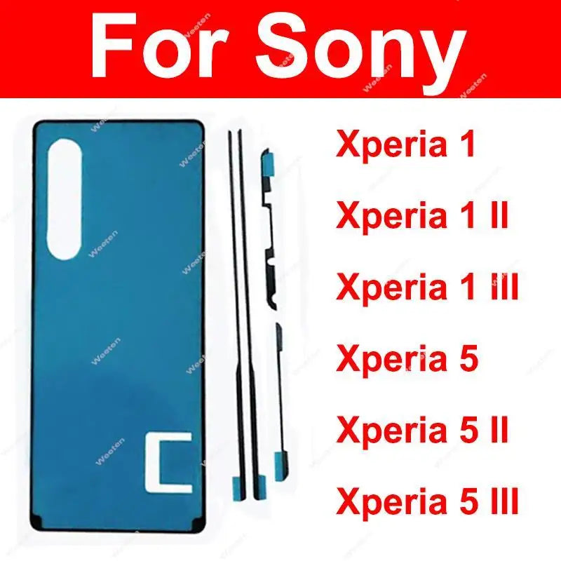 LCD+Rear Battery Cover Adhesive For Sony Xperia 1 X1 ii iii Xperia 5 X5 II III Screen Display Back Battery Cover Sticker Parts Sony phone repair parts