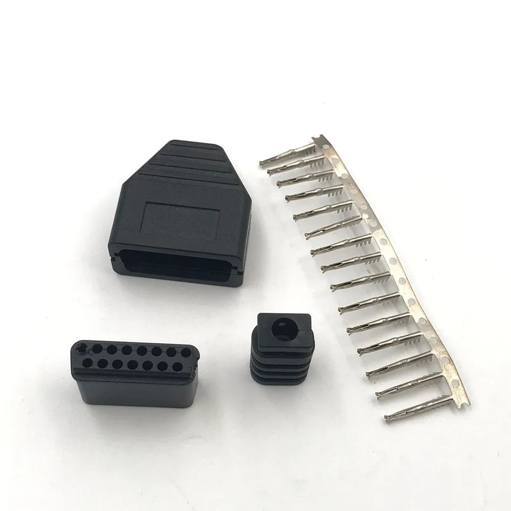 1SET 15 Pin Controller Port Connector For SNK FC For NEOGEO CD Controller Plug Repair Parts Game console repair parts
