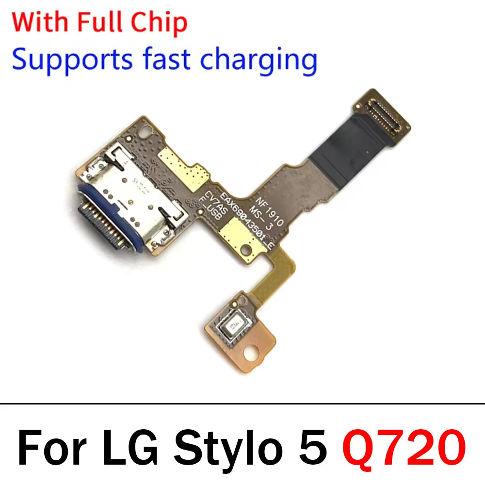 OEM USB Charging Port Mic Microphone Dock Connector Board Flex Cable For LG Stylo 4 5 6 Q710 Q720 Q730 Repair Parts LG phone repair parts