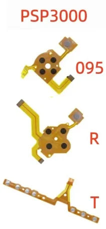 1/2/3/5Sets Left Right Button Flex Cable For PSP3000 ON/OFF Power Volume Button Keypad Ribbon Cable For PSP 3000 095 New Version  Game console repair parts