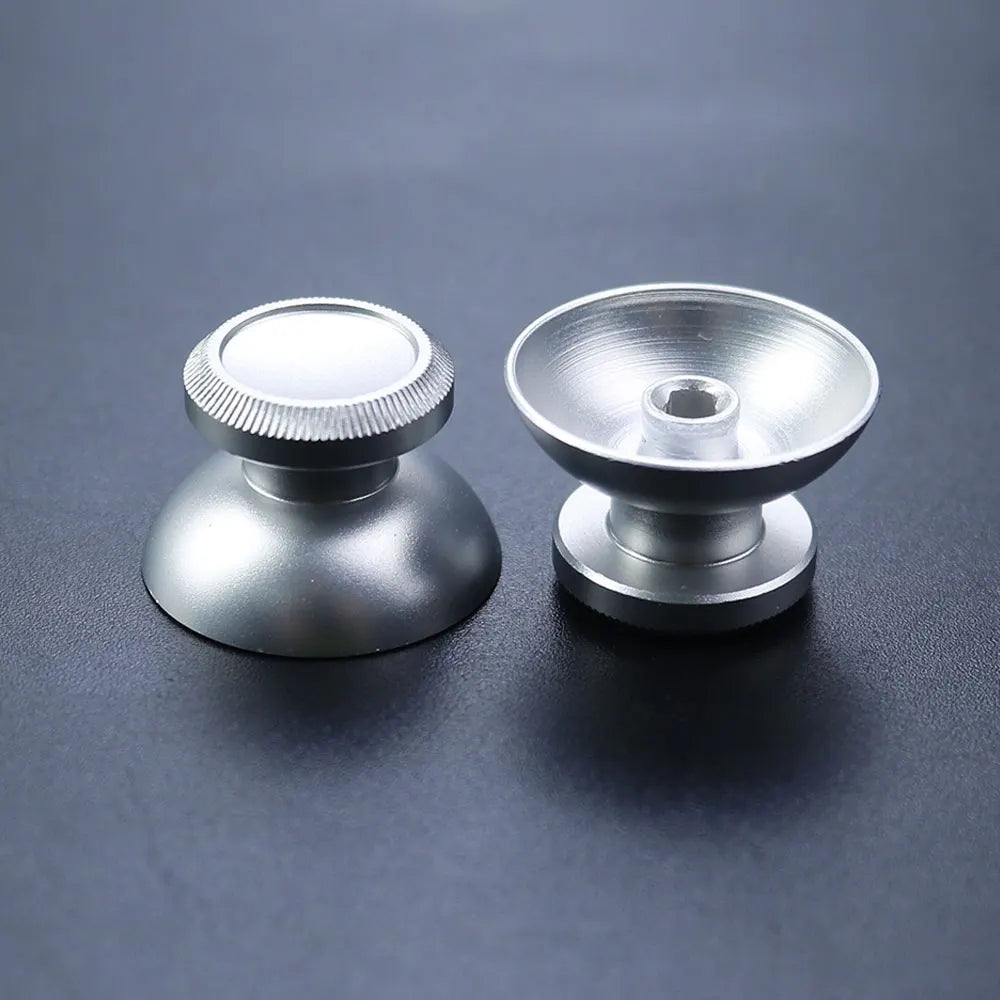 1Pair Aluminum Metal 3D Analog Joystick Thumb Stick Grip Cap Rocker Button For PS4 Pro Slim Xbox One Slim Series X S Controller Game console repair parts