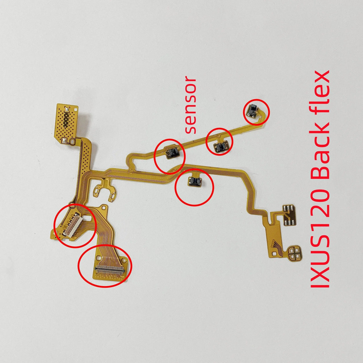 New IXUS120 Camera Lens Back Flex Cable With Sensor for Canon IXUS120 ixus120 Lens Cable Repair Parts Digital Camera repair parts
