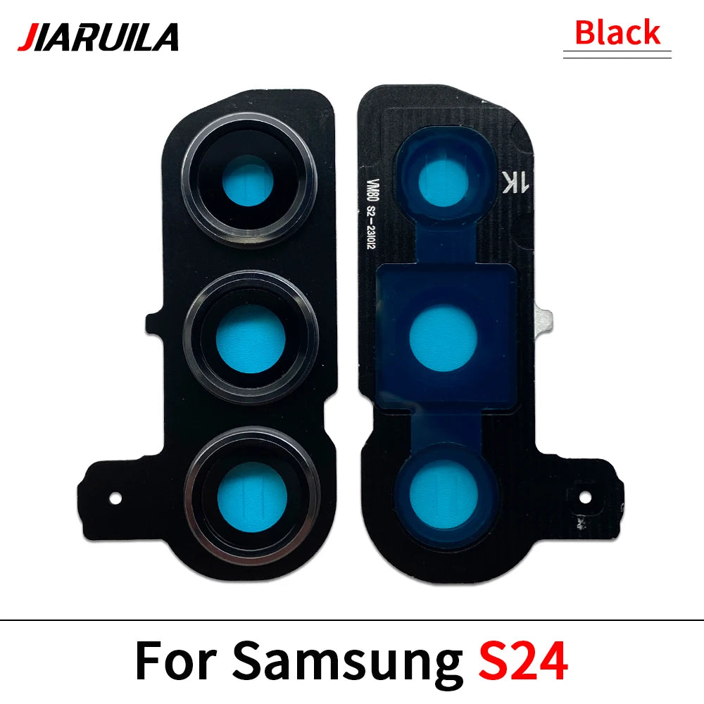 New Rear Camera Glass Lens Cover With Frame Holder For Samsung S20 S21 S22 S23 S24 S25 Plus Ultra 4G 5G Replacement Parts Samsung phone repair parts
