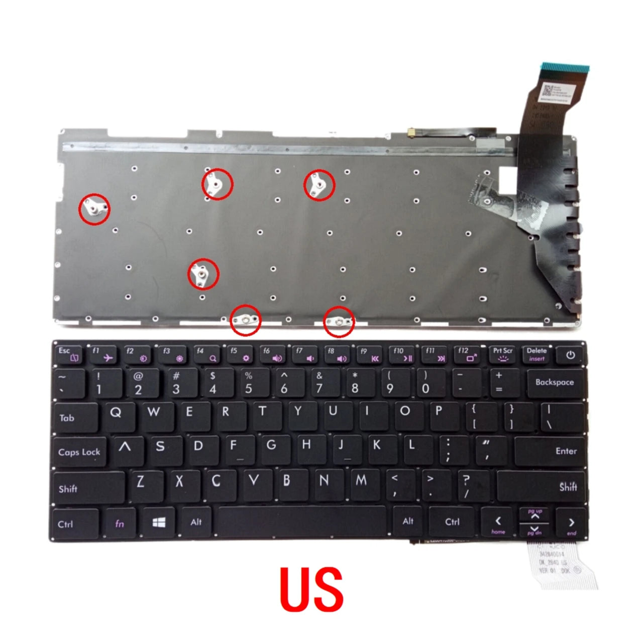 New US Russian Laptop Backlit Keyboard For AVITA Liber V14 NS14A2 NS14A5 NS14A6 NS14A8 DK-284D 342840014 DK284-1 NS14A2