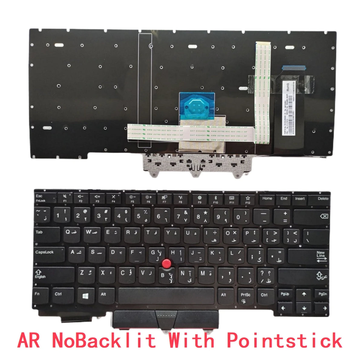 New US Spanish Arab Portuguese Laptop Backlit Keyboard For Lenovo Thinkpad E14 GEN1 Notebook PC Replacement Lenovo laptop repair parts