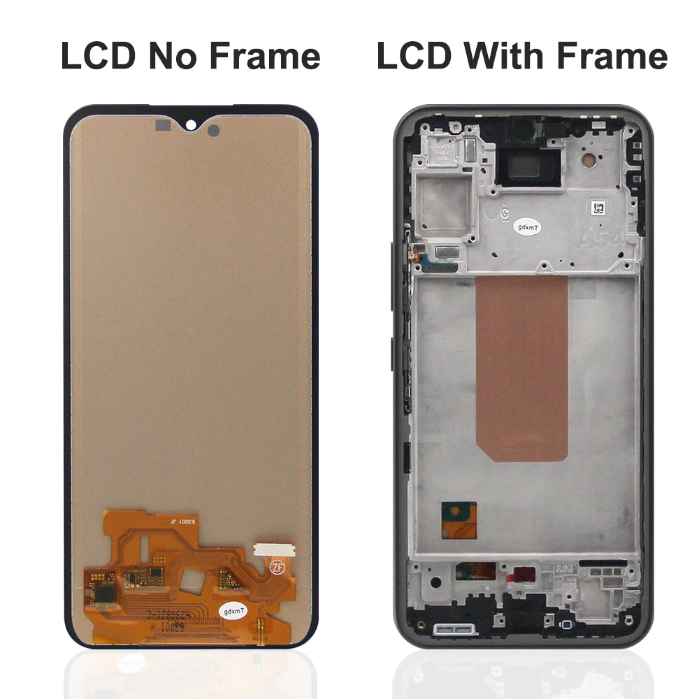 OLED Screen for Samsung Galaxy A54 A546B A546B/DS LCD Display Digital Touch Screen with Frame for Samsung  A54 Replacement Samsung phone repair parts