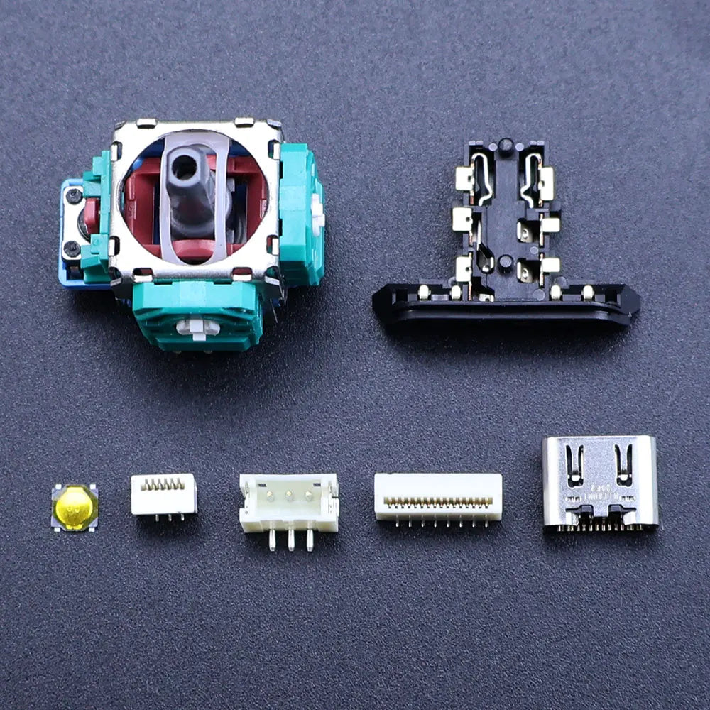 2pcs For PS5 Controller Charging Port Joystick Earphone Jack L R Battery Contact MIC Socket Touch Button Repair Parts Game console repair parts