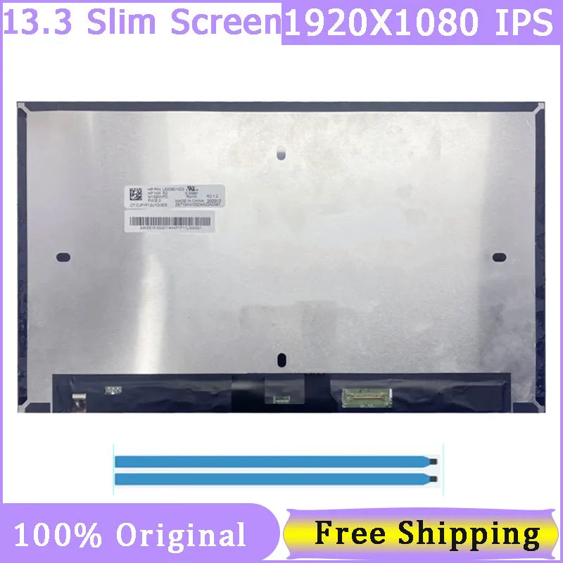 13.3" Slim 30 Pin Laptop Screen M133NVFD-R2 M133NVFD R2 1920*1080 FHD IPS Replacement Display Panel