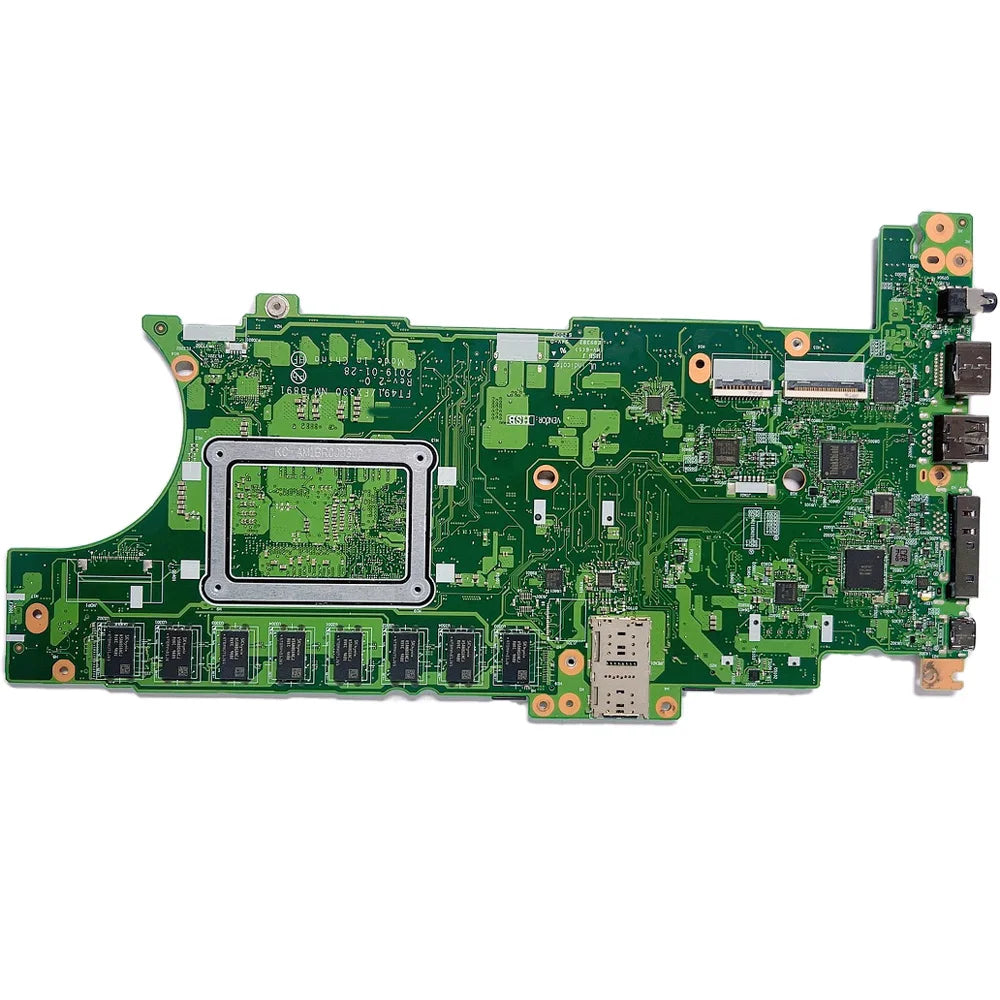 For Lenovo ThinkPad X390 T490S NM-B891 Laptop Motherboard With CPU i5 8265 i5 8365 i7 8565 RAM 8G 16G 01HX898 01HX904 01HX922 Lenovo laptop repair parts