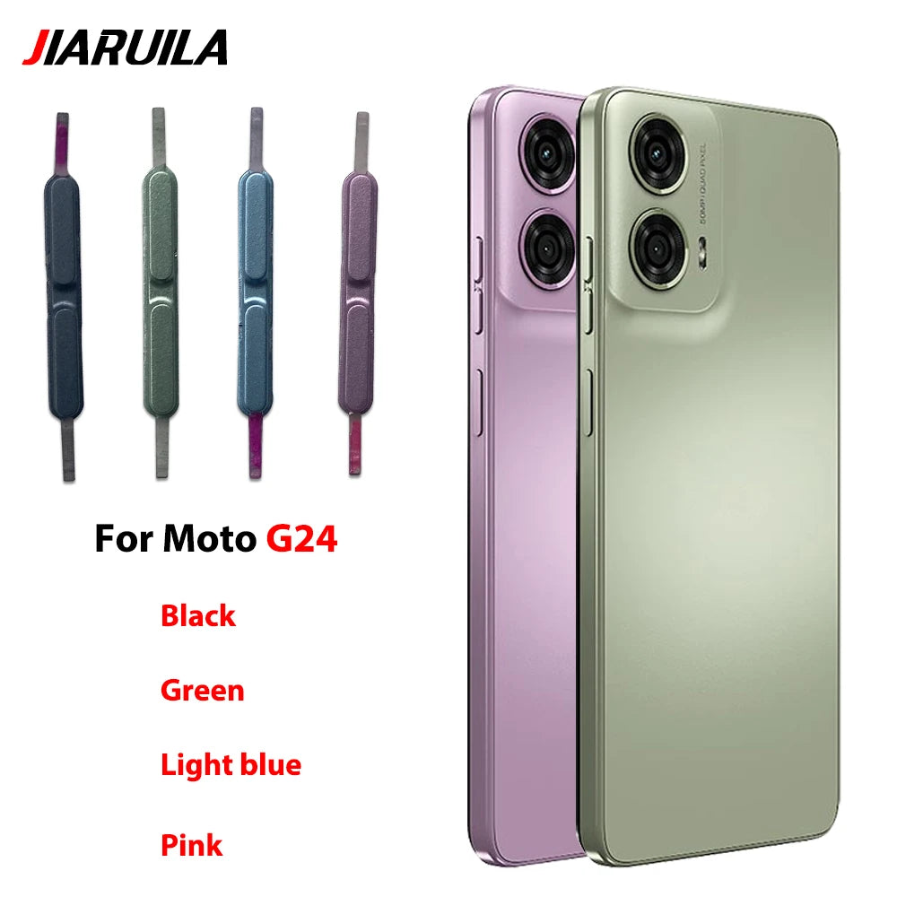 Side Key Power and Volume Button Key For Motorola Moto G04 G14 G24 G34 G54 G84 Replacement Parts Motorola phone repair parts