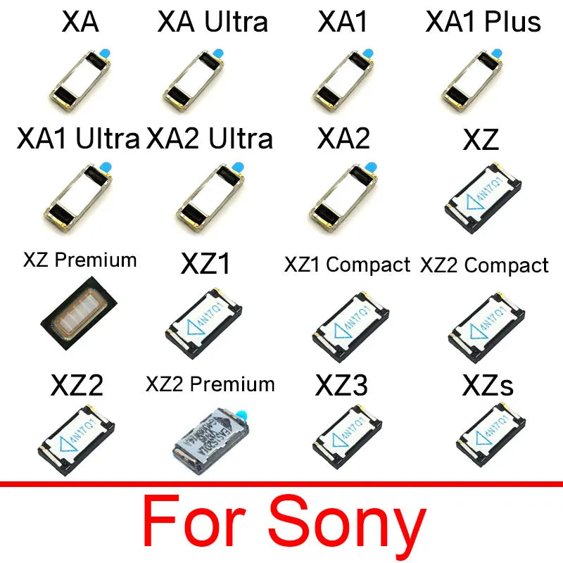 Earpiece Speaker For Sony Xperia XA XA1 XA2 XZ XZ1 XZ2 XZ3 XZS Ultra Plus Premium Compact Ear Speaker Receiver Replacement Parts Sony phone repair parts