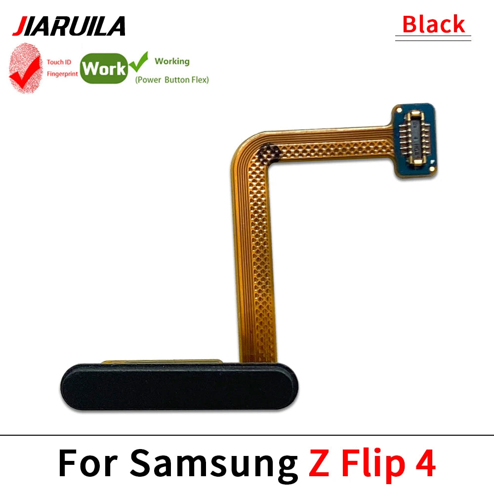 Fingerprint Home Button Fingerprint Menu Return Key Recognition Sensor Flex Cable For Samsung Z Flip 3 4 5 5G Samsung phone repair parts