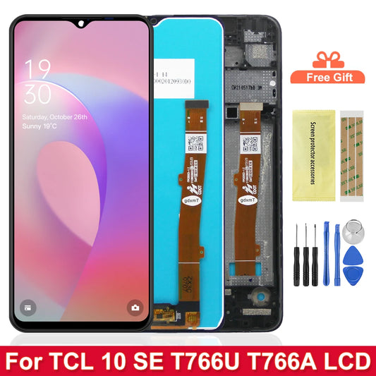 For TCL 10 SE LCD T766H T766J T766U T776S  Touch Panel Screen Digitizer For TCL 10SE Display LCD 100% Tested TCL phone repair parts