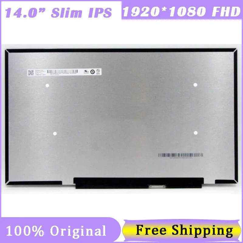 Original NEW 14 Inch IPS Laptop Screen For NV140FHM-N66 B140HAN06.8 N140HCG-EQ1 FHD 1920X1080 30pin EDP