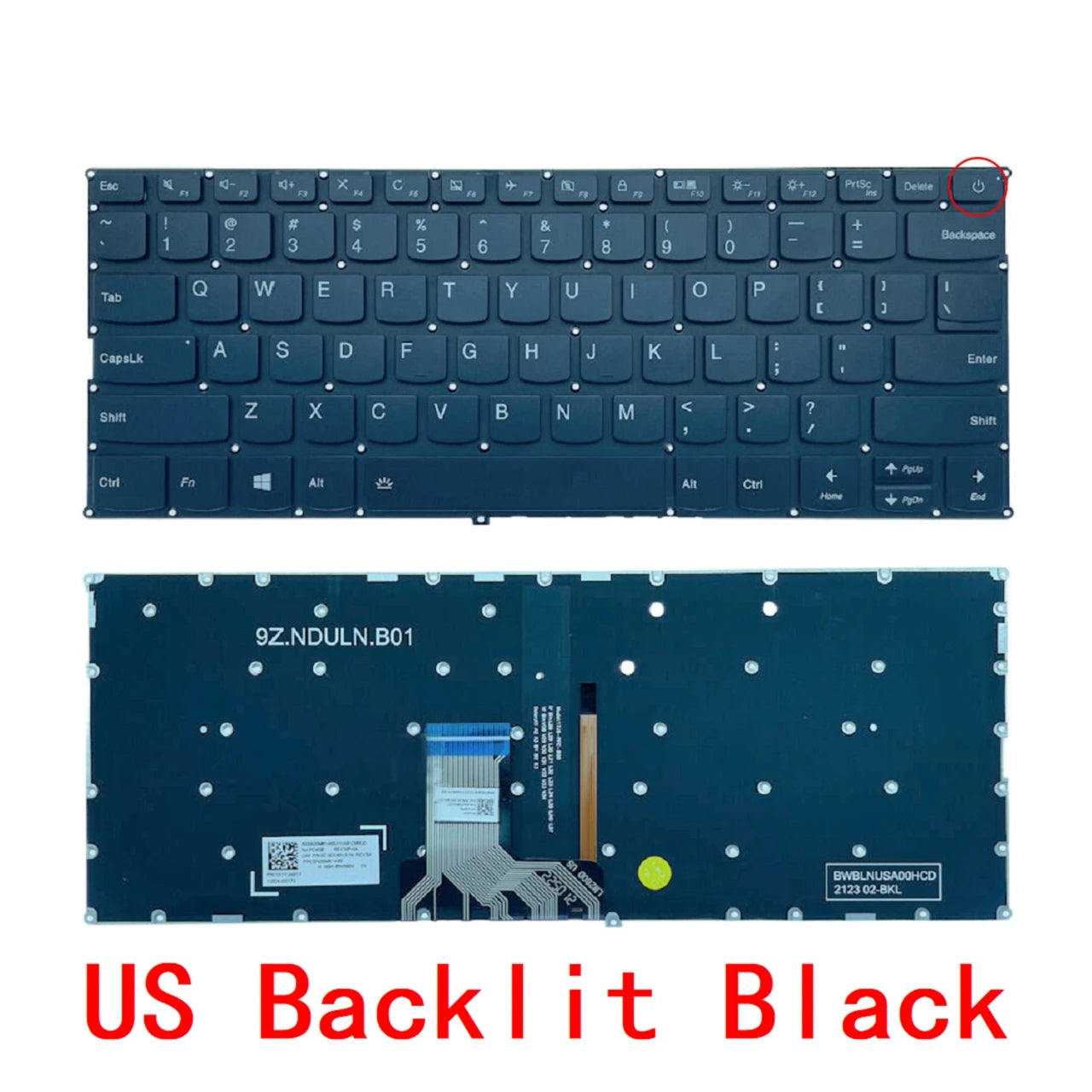 New US Russian Spanish Laptop Backlit Keyboard For Lenovo ideapad 720S-14 720S-14IKB 320s-13 320s-13ikb V530S-14 7000-13 LCM16K8 Lenovo laptop repair parts