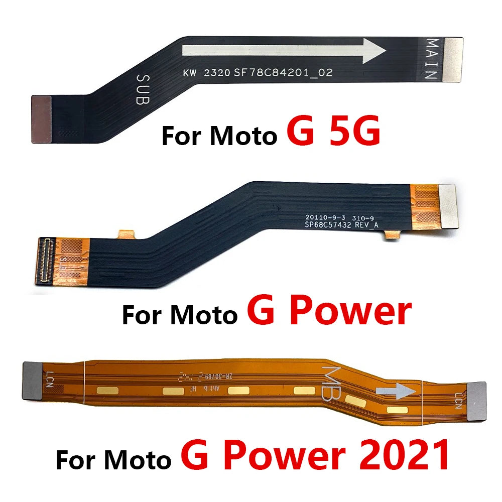 10Pcs, Main Board Motherboard Connector Board Flex Cable For Moto Motorola G 5G Plus G Power Play Gtylus 5G 2021 2022 2023 Motorola phone repair parts