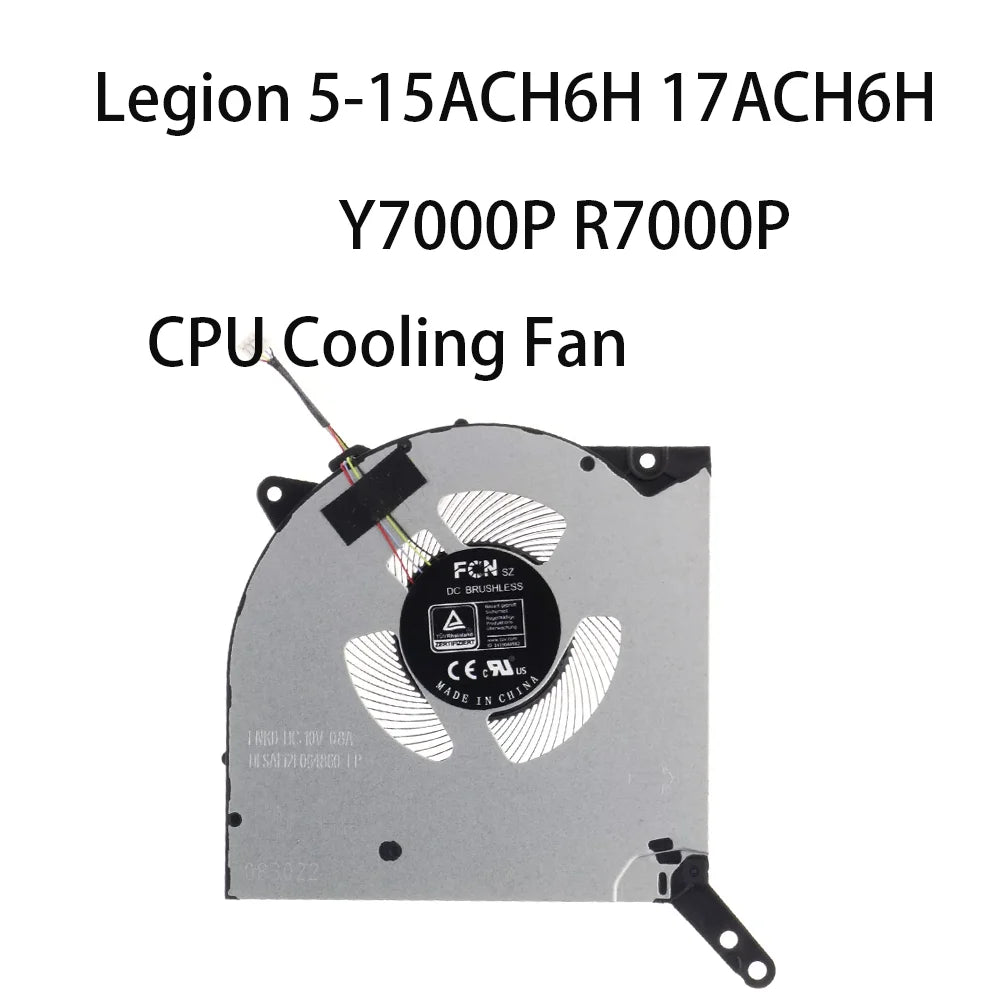 Original CPU Cooling Fan For Lenovo Legion 5-15ACH6H 17ACH6H 15ACH6A 15ITH6 Y7000P R7000P 2021 2021A 82JU 82JY 82JW Lenovo laptop repair parts