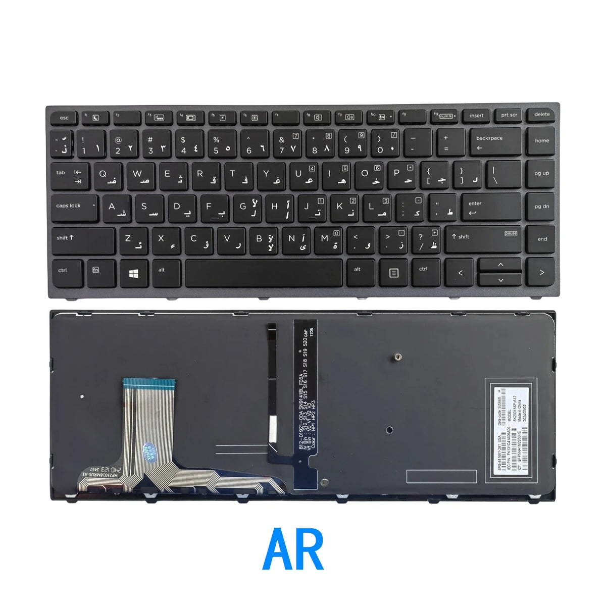 New US Russian Spanish Arab Brazil Language  Backlit Keyboard For HP ZBook Studio 15.6" G3 G4 Mobile Workstation (Not  HP laptop repair parts