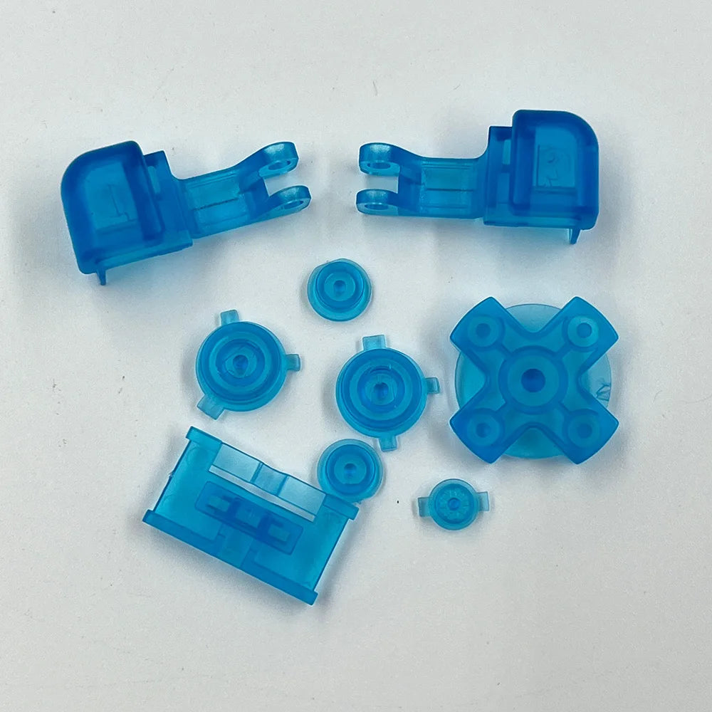 100sets Plastic Full Set Buttons For Gameboy GBA SP A B L R Select Start Power On Off Volume Buttons D Pad Key Game console repair parts
