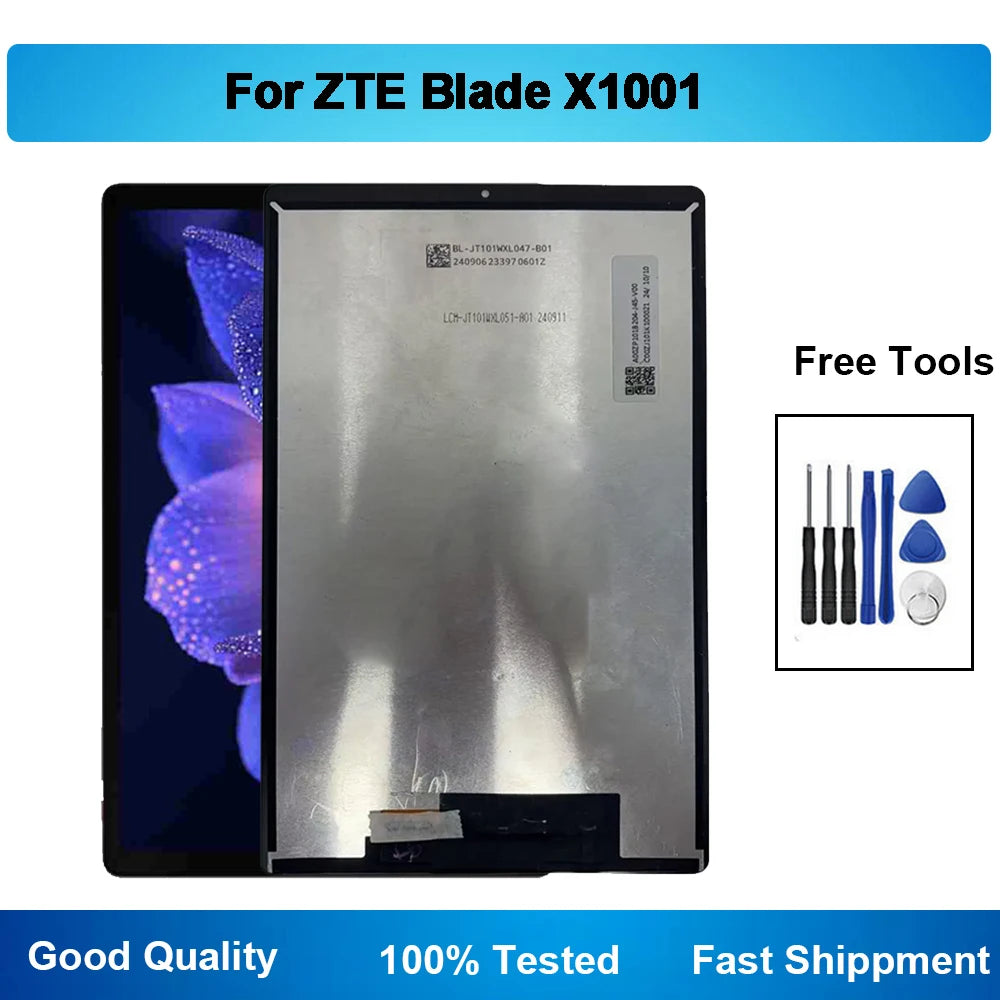 10.1 Inch IPS For ZTE Blade X1001 LCD Display Touch Screen Digitizer Assembly P606T07 Tablet repair parts