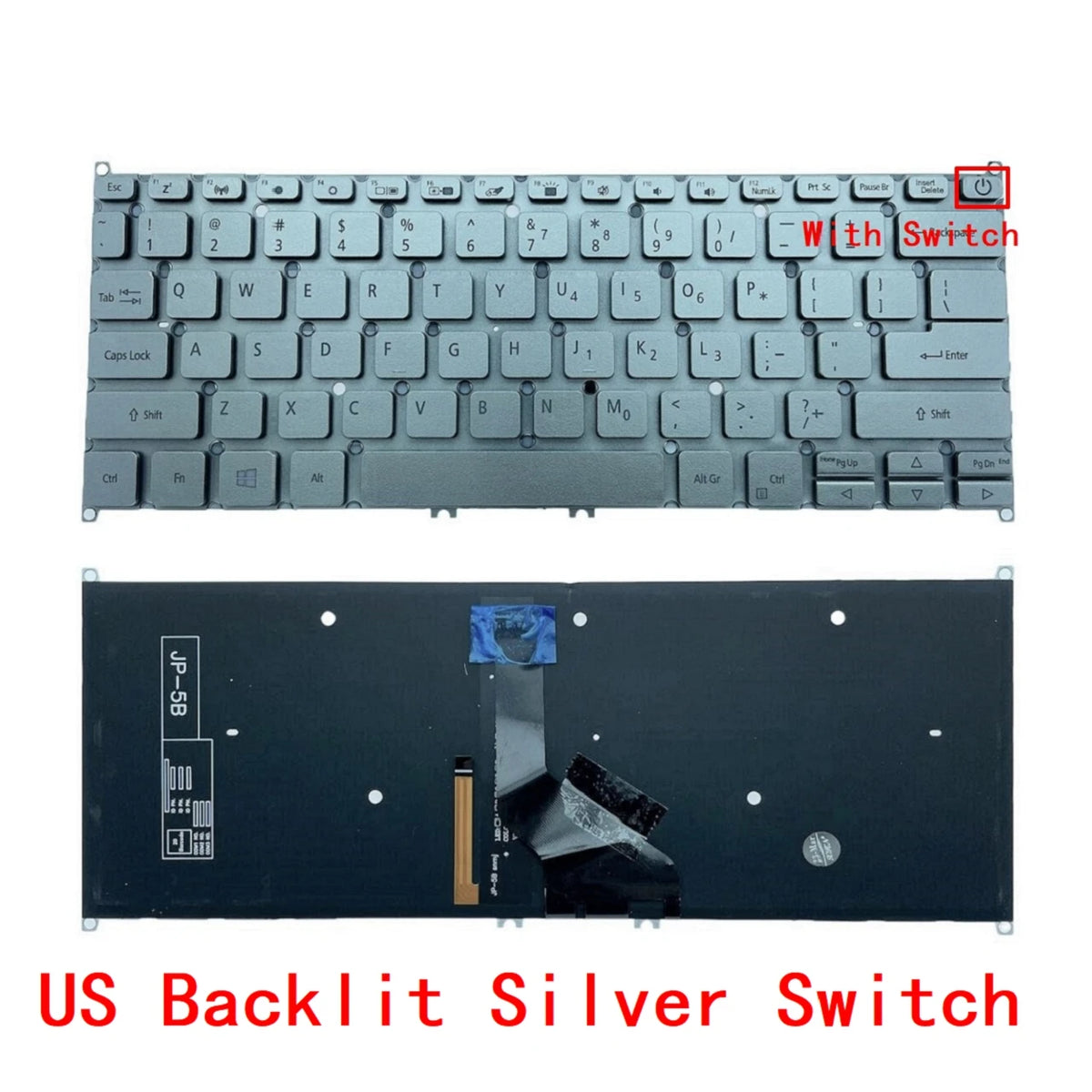 New US Russian Laptop Backlit Keyboard For Acer Swift 5 SF514-52 SF514-52T SF514-54 SF514-51 SF514-52T-59HY Replacement  ACER laptop repair parts