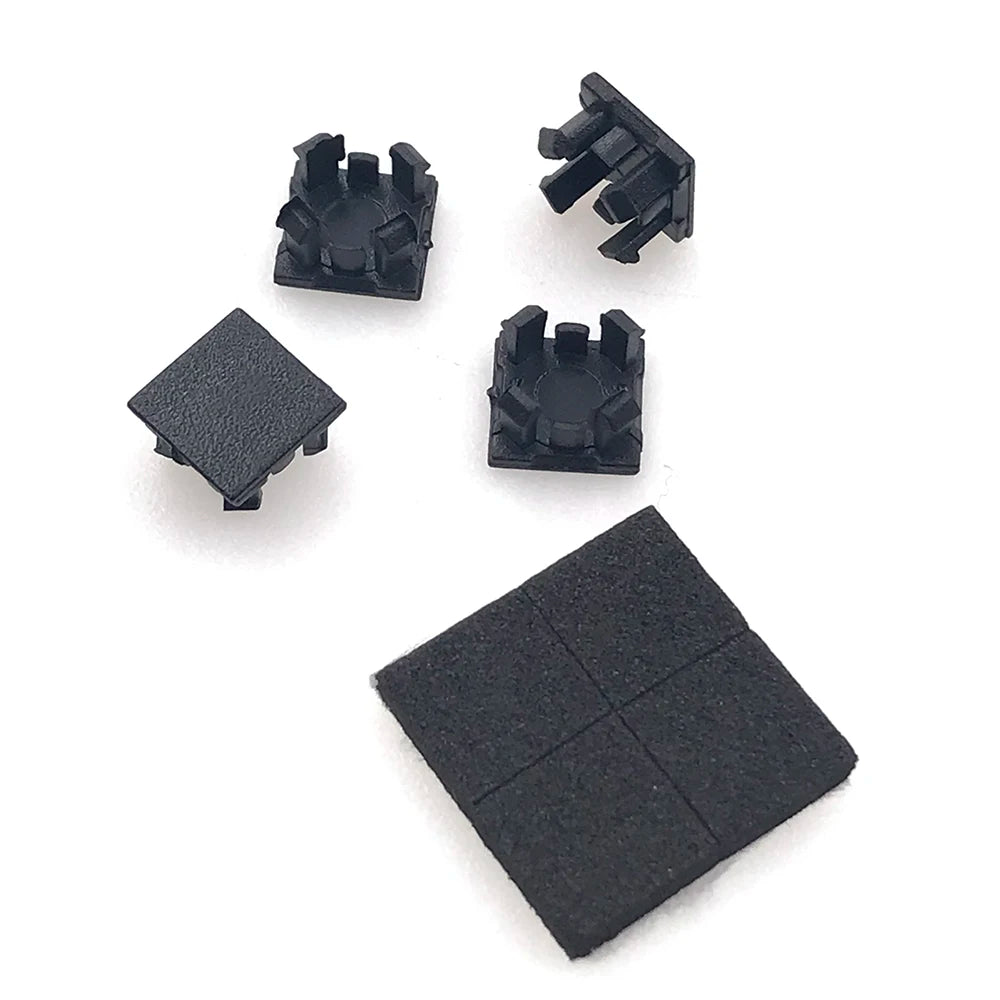 1-5set Black Plastic For PS2 70000 7W 90000 9W Console Screws Screw Rubber Feet Cover Set Screws Kit Repair Parts  Game console repair parts