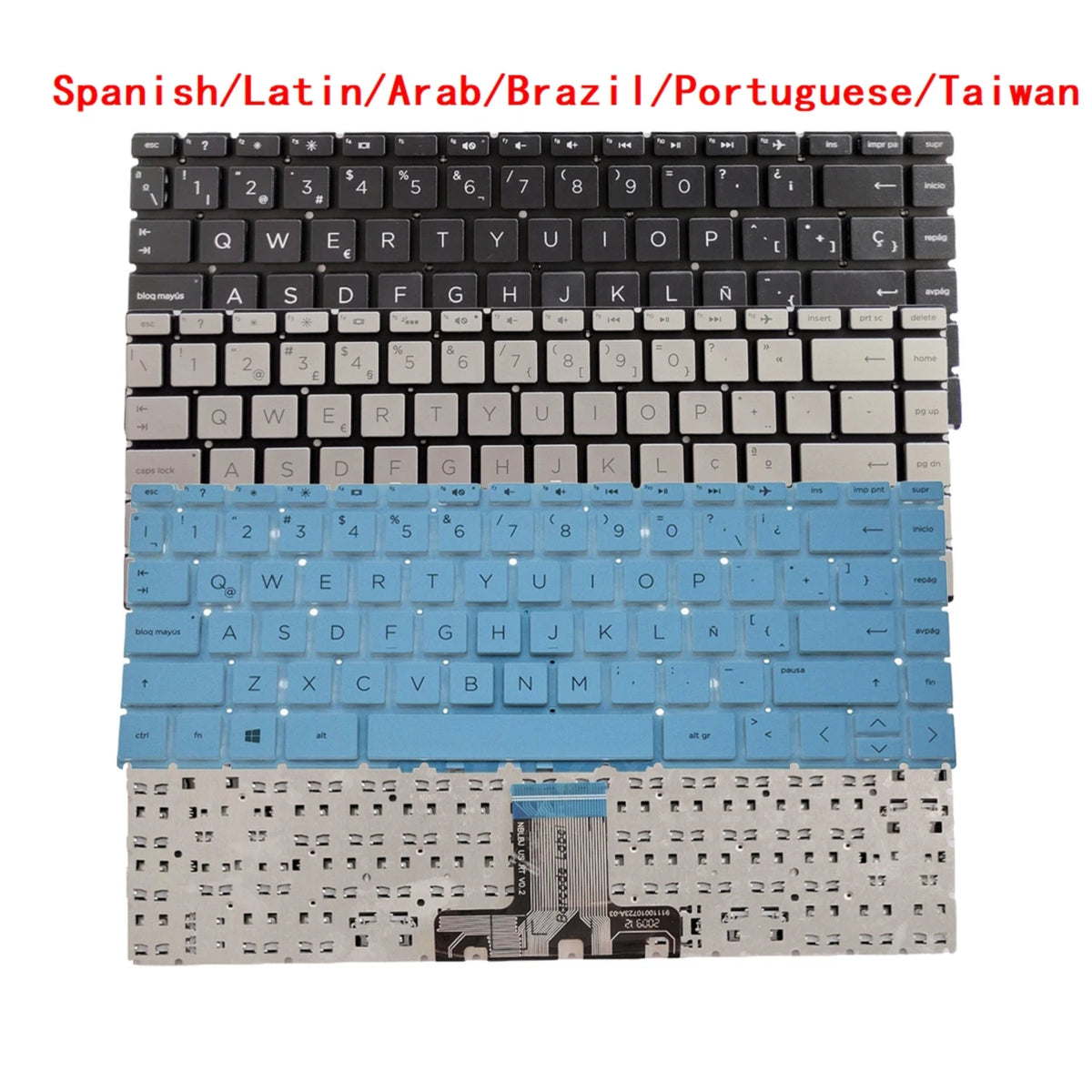 SP LA AR BR PT TW Backlit Keyboard For HP Pavilion X360 14-CD 14-CE 14-CM 14-DA 14-DK 14-CK 14-CC 14M-CD 14-DQ 14T-CD  HP laptop repair parts