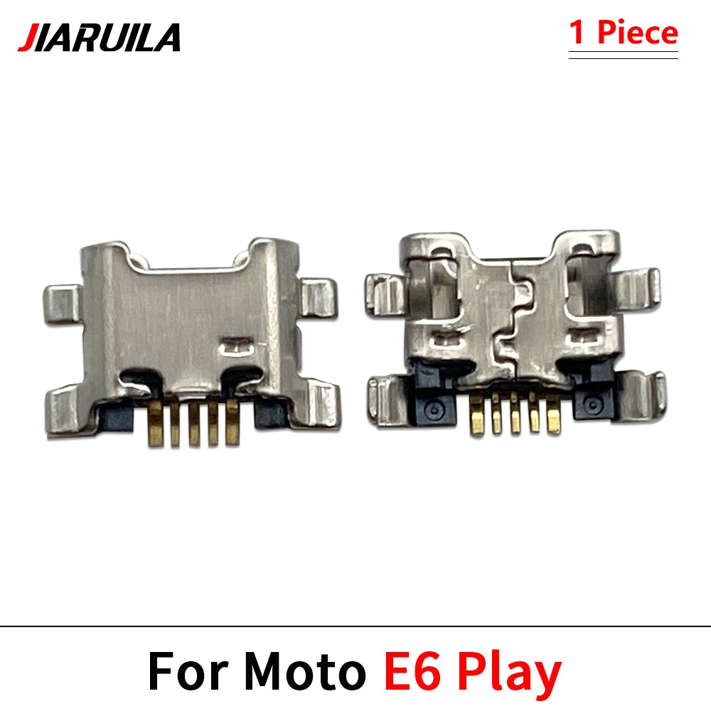2Pcs, Charger USB Charging Port Dock Connector Socket For Moto Edge 20 30 40 50 Neo E6 E6s E7 E13 E14 E20 E30 E32 E22 Plus Play Motorola phone repair parts
