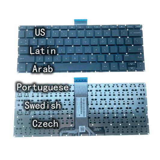 New US LA AR CS PT SV Laptop Keyboard For HP Pavilion 11 x360 11-u000 m1-u000 M1-U001DX 796218-161 HPM14K3  HP laptop repair parts