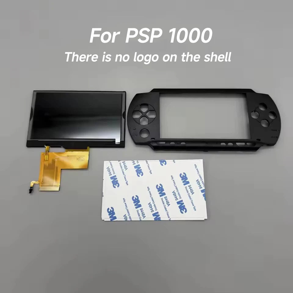 Fully Laminated IPS LCD Screen for Sony PSP1000 PSP 1000 .With a Customized Replacement Top Cover. There Is No Logo On The Shell Game console repair parts