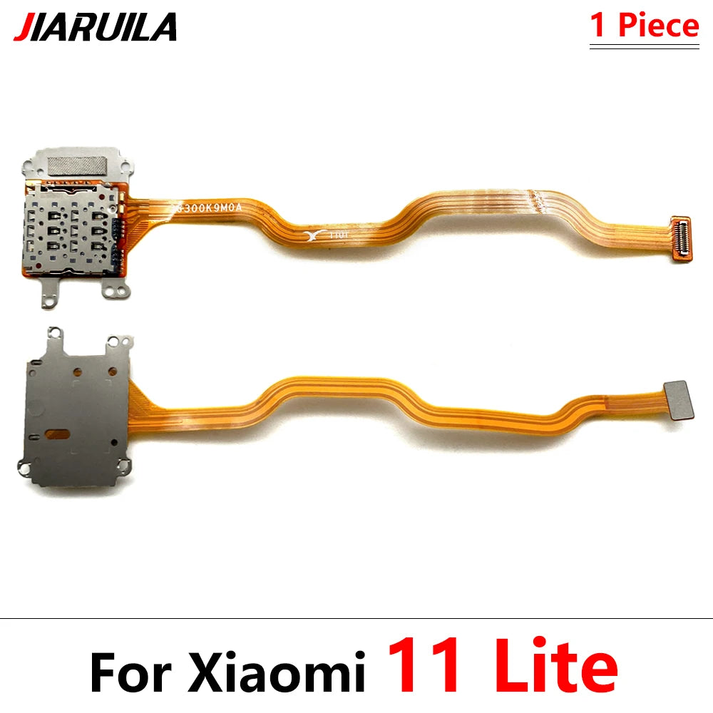 For Xiaomi Mi 11 Mi11 Lite M2101k9ag SIM Card Holder Tray Slot Reader Socket Flex Cable  Xiaomi  Xiao mi phone repair parts