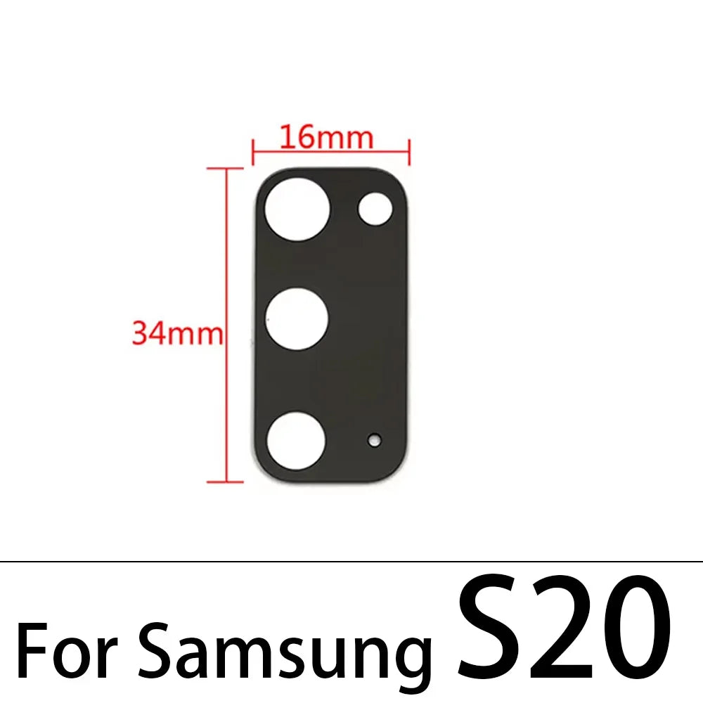Rear Back Camera Glass Lens For Samsung  S20 S21 S22 S23 S24 Plus Ultra FE 5G Camera Glass With Adhesive Samsung phone repair parts