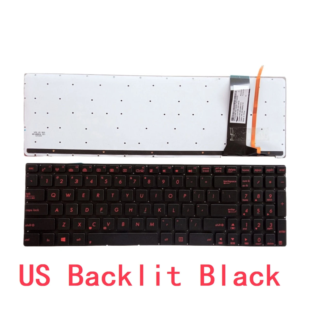 New US Russian Laptop Backlit Keyboard For ASUS N550 N550J N550JA N550JK N550JV N56 N56DP N56DY N56VB N56VJ N56VM N56VZ N56X ASUS laptop repair parts