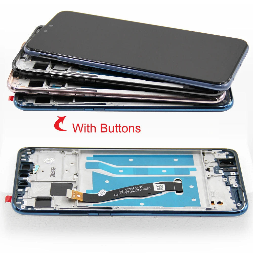 6.5" Screen Assembly for Huawei Y9 2019 JKM-LX1 LX2 LX3 Lcd Display Digital Touch Screen with Frame for Huawei Y9 2019 Assembly HUAWEI phone repair parts