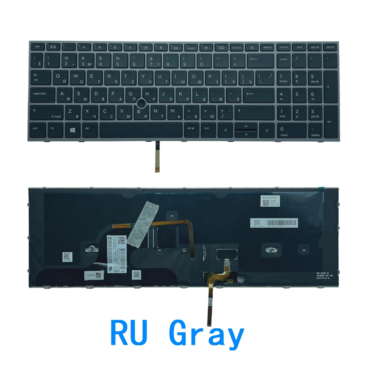 New US Russian Spanish language  Backlit Keyboard For HP ZBOOK 15 G7 ZBOOK 15 G8 ZBOOK Fury 15 G7 M17094  HP laptop repair parts