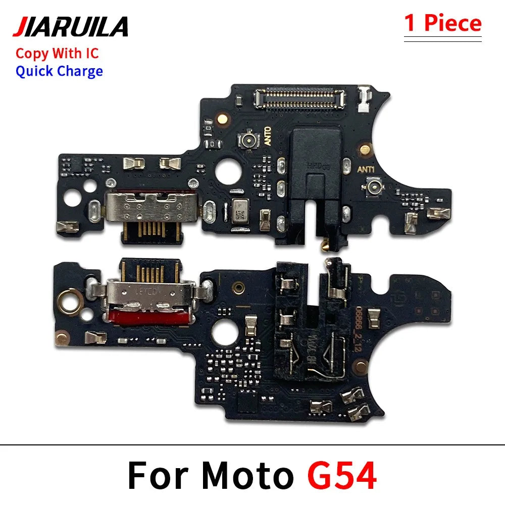10Pcs, USB Charger Charging Dock Port Connector Flex Cable For Moto E6i E7i E22i E32 G24 Power G04 G14 G54 G64 G84 G42 G62 5G Motorola phone repair parts