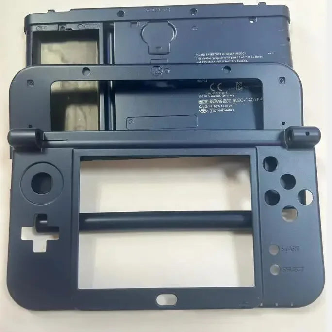 Middle Housing Shell Hinge Part Bottom Middle Shell Battery Cover Case Blue Gray Case For NEW 3DS XL NEW3DS XL LL Game console repair parts