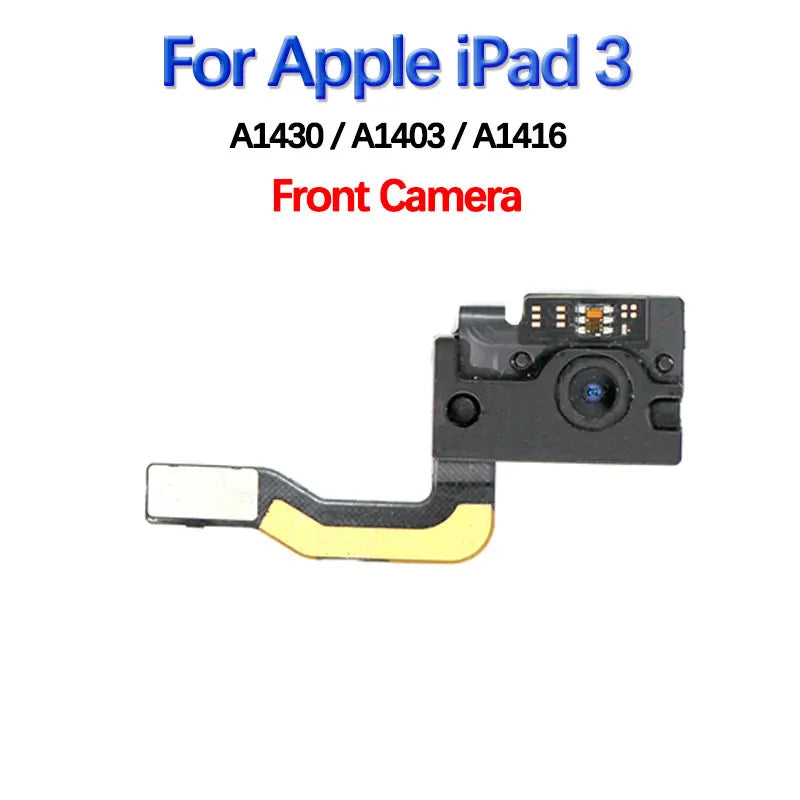 Front Camera Small For Apple Ipad 3-6 9.7 10.2 Pro 10.5 Ipad  Air1-4 Mini 4 5 A2152 A2197 A2270 A1566 Main Big Rear Back Camera  iPad repair parts