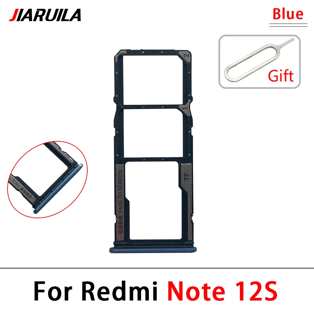 10Pcs, Micro Nano SIM Card Holder Tray Slot Holder Adapter Socket For Xiaomi Redmi Note 12 12s Pro Plus 4G 5G  Xiaomi  Xiao mi phone repair parts