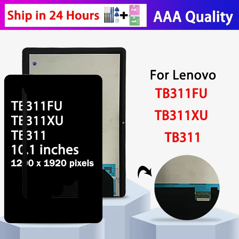 10.1”New For Lenovo Tab K10C TB311 LCD Display Touch Screen Digitizer Assembly For Lenovo Tab TB311FU TB311XU Display Tablet repair parts