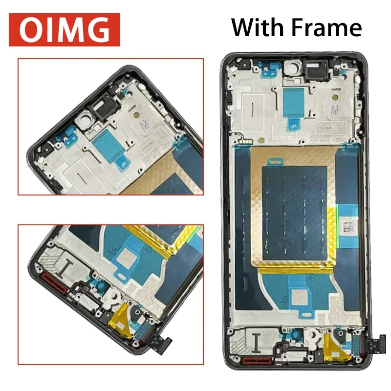 RMX5056 Premium Lcd For Oppo Realme 14 Pro 5G LCD Display Touch Screen Digitizer Panel Assembly With Frame  Oppo phone repair parts