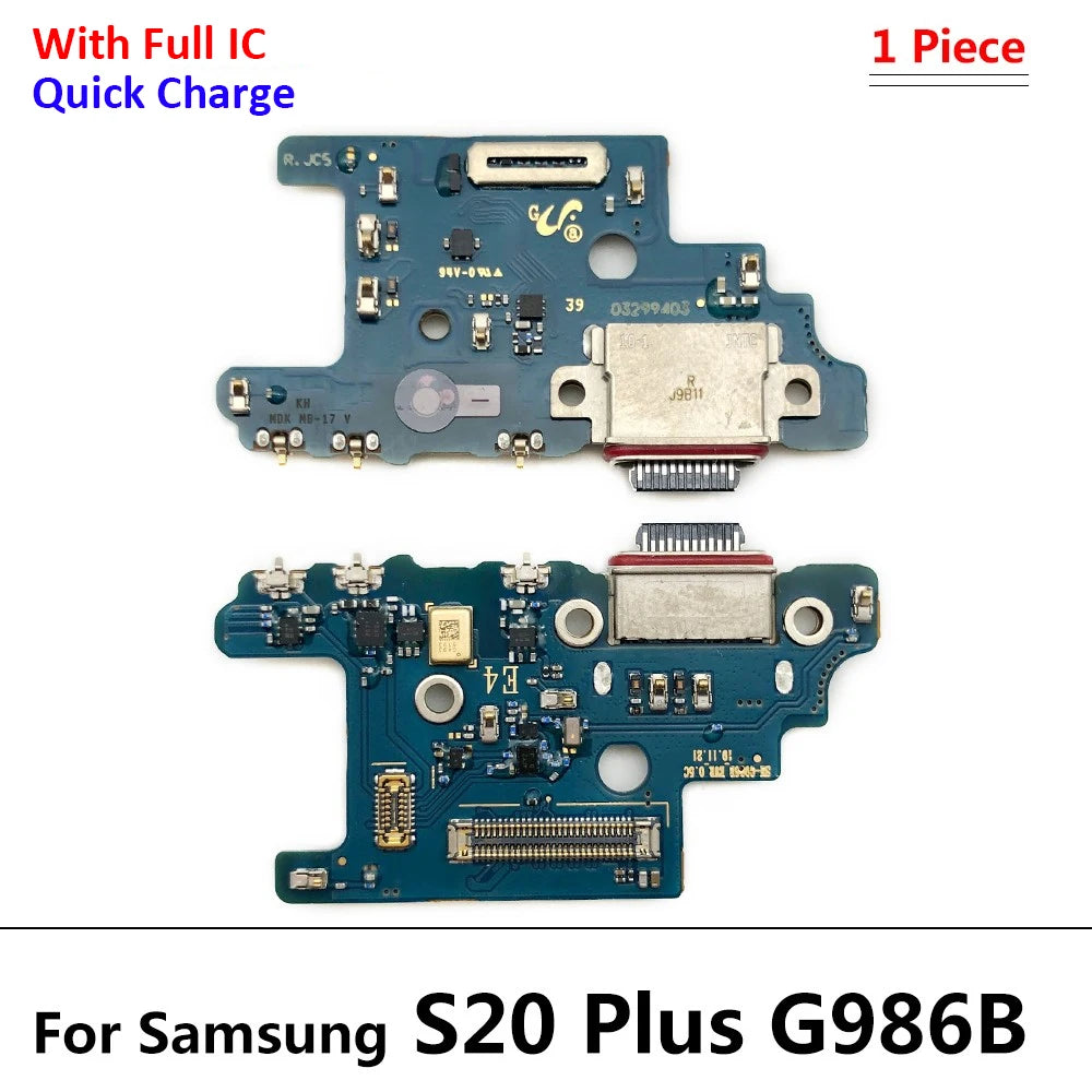 Dock Connector USB Charger Charging Board Port Microphone Flex Cable Board For Samsung S20 S21 Plus Ultra Fe 4G 5G G981B G986B Samsung phone repair parts
