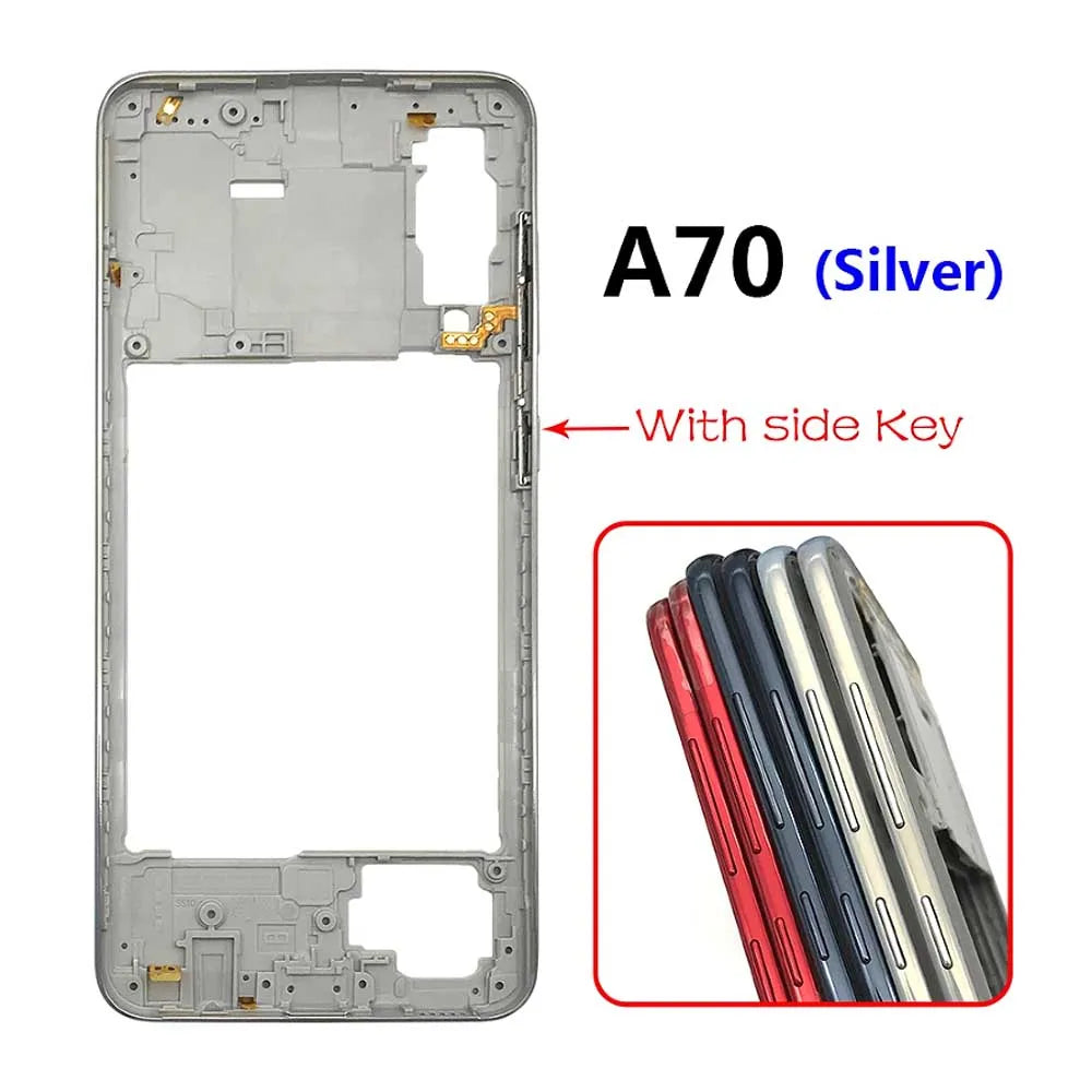 10Pcs/Lot, Middle Frame Bezel Middle Plate For Samsung A20 A30 A50 A70 Replacement parts Samsung phone repair parts