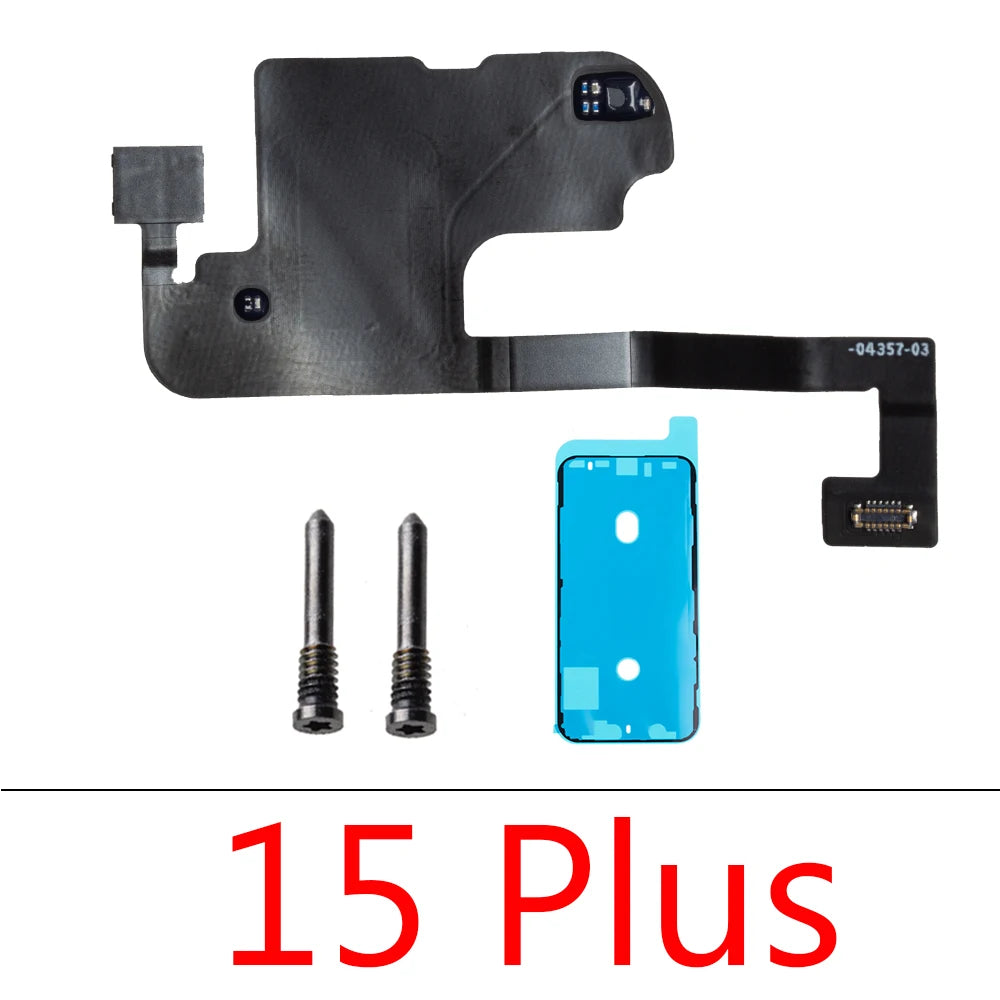 1set For IPhone 15 Pro Max Plus Front Ear Earpiece Speaker Proximity Light Sensor Flex Ribbon Cable iPhone phone repair parts