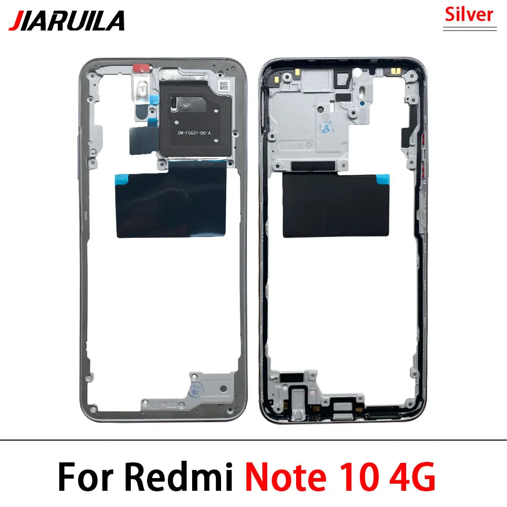 10Pcs/Lot,  New For Xiaomi Redmi Note 10 / Note 10s / Note 10 Pro Middle Frame Bezel Middle Plate Replacement Parts  Xiaomi  Xiao mi phone repair parts