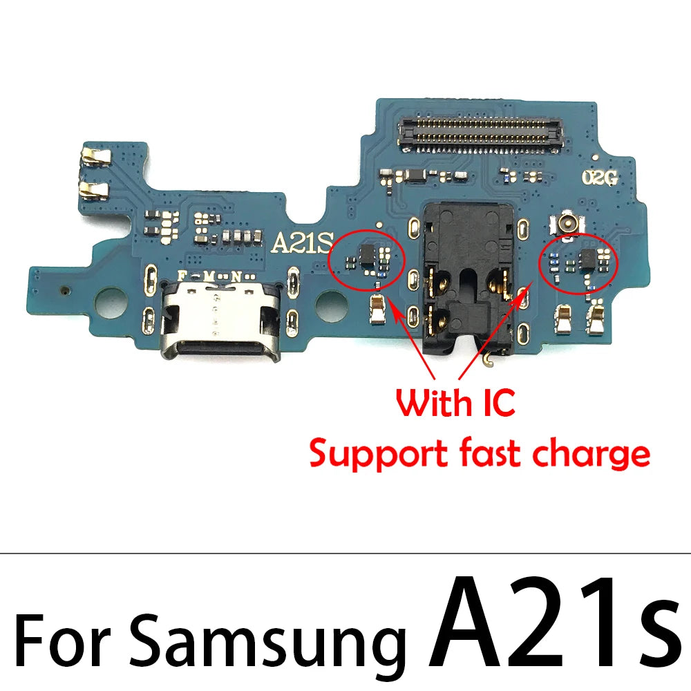 New USB Charging Port Dock Charger Connector Board Flex Cable For Samsung A51 A01 A11 A21s A31 A10 A20 A30 A50 A10s A20s Samsung phone repair parts