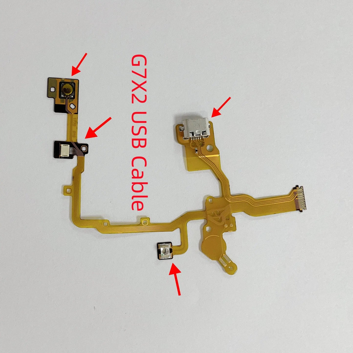 New G7X2 USB Flex Cable with Socket for Canon G7XII G7X2 G7X ii Camera Repair Part  Digital Camera repair parts